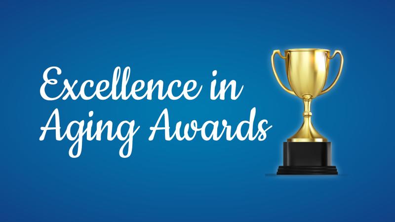 Excellence in Aging Awards trophy