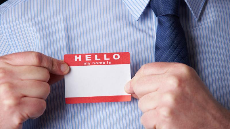 name tag