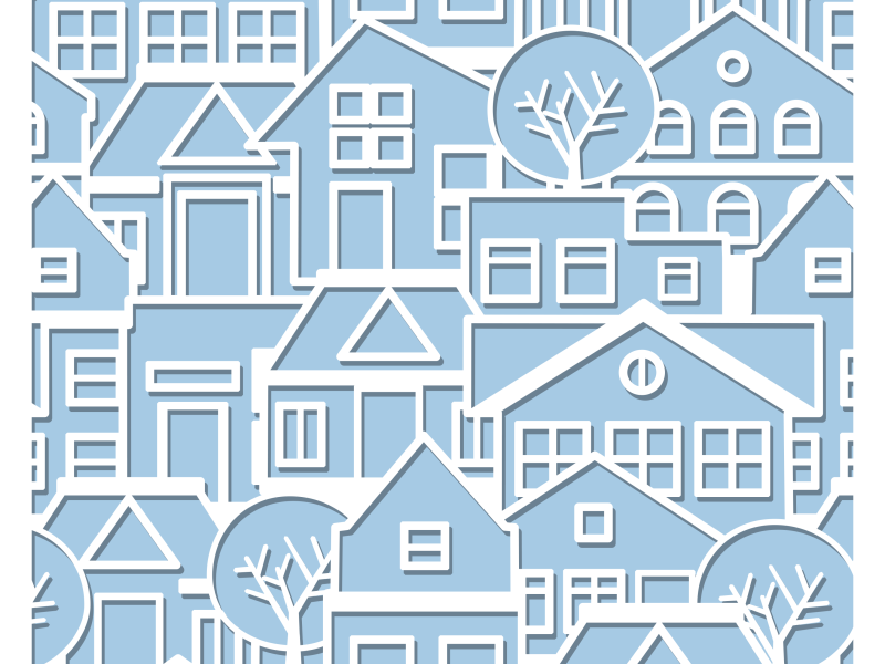 Illustration of urban housing 