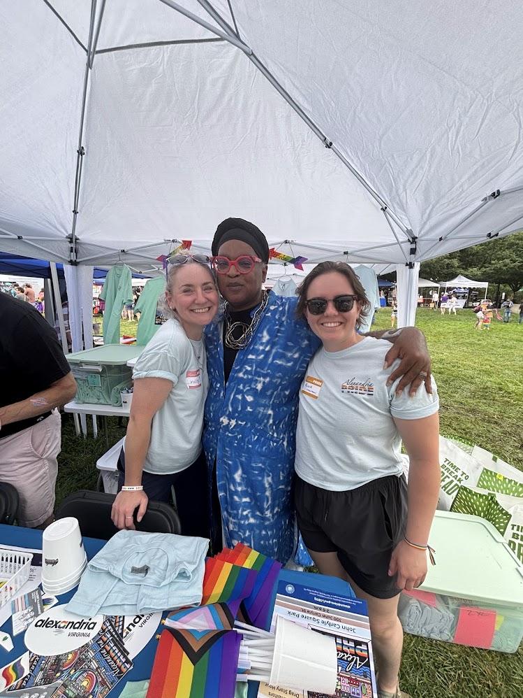People posing for picture at Alexandria Pride 2026