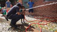 Friendship Firehouse Festival, hose activity, 2022