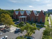 Drone aerial of Beatley Library
