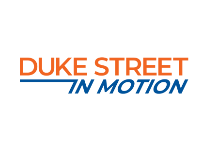 Duke Street In Motion logo (Words "in motion" are titled to suggest motion 