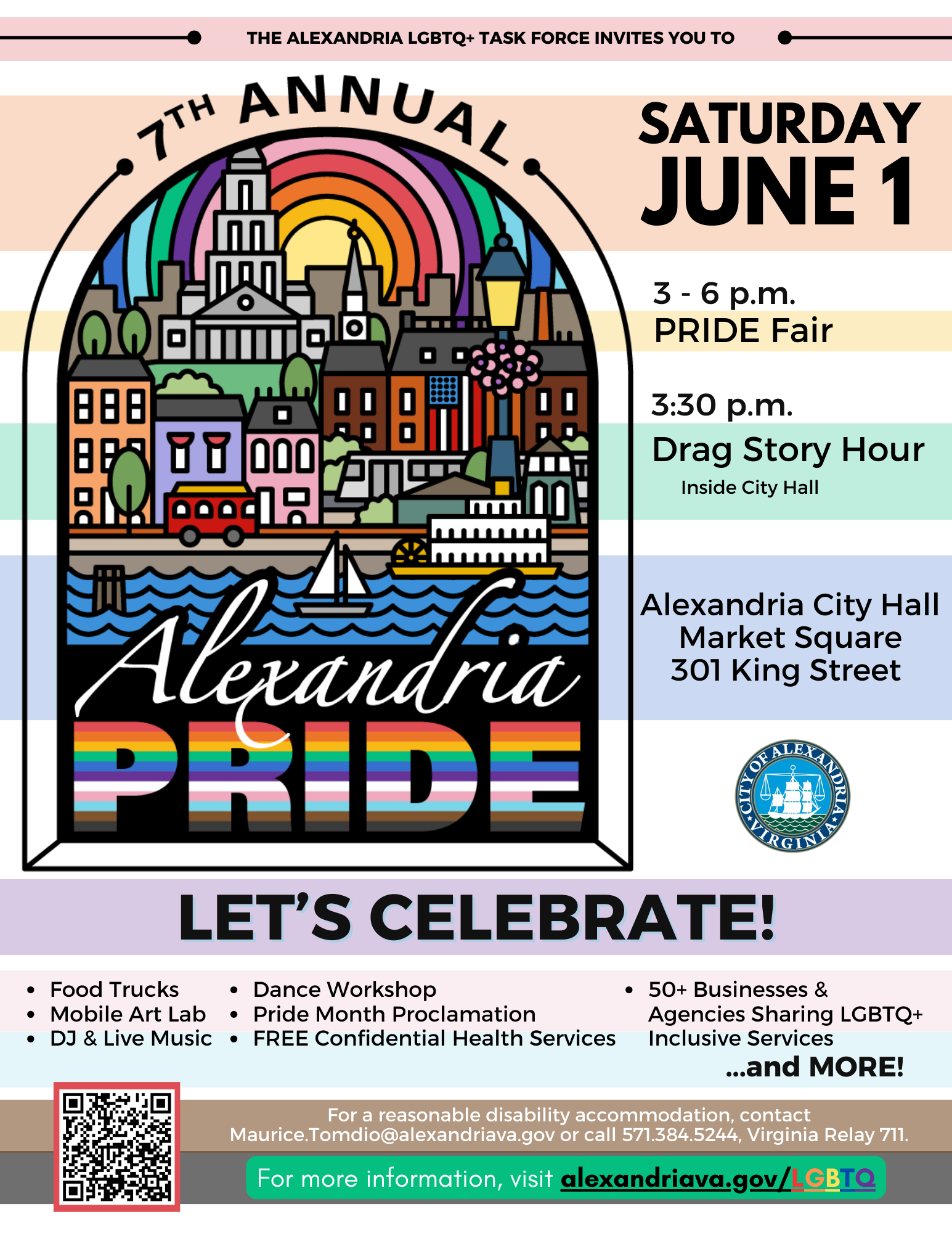 7th Annual Alexandria Pride flyer