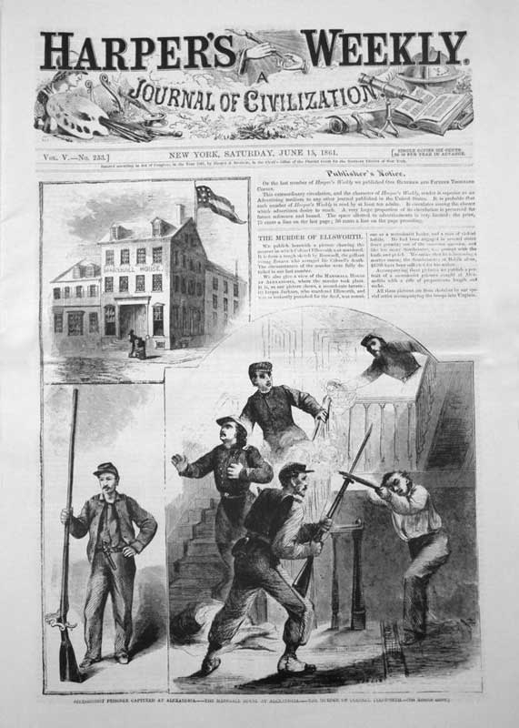 The Marshall House Incident, Harper's Weekly, June 15, 1861