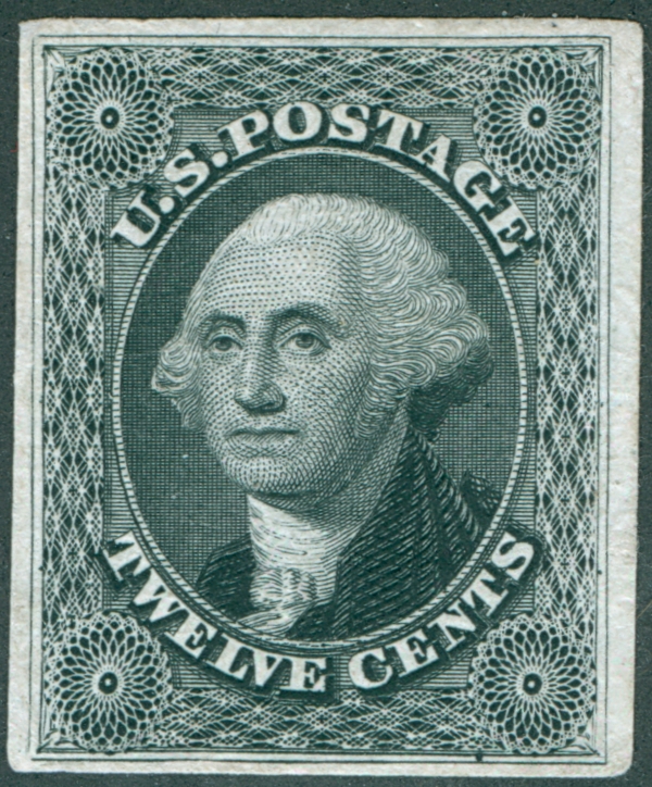 George Washington 12-cent Postage Stamp, 1851