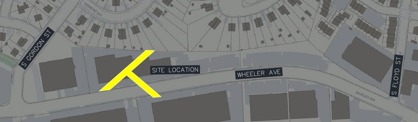 Wheeler Ave Sewer Replacement Project Location