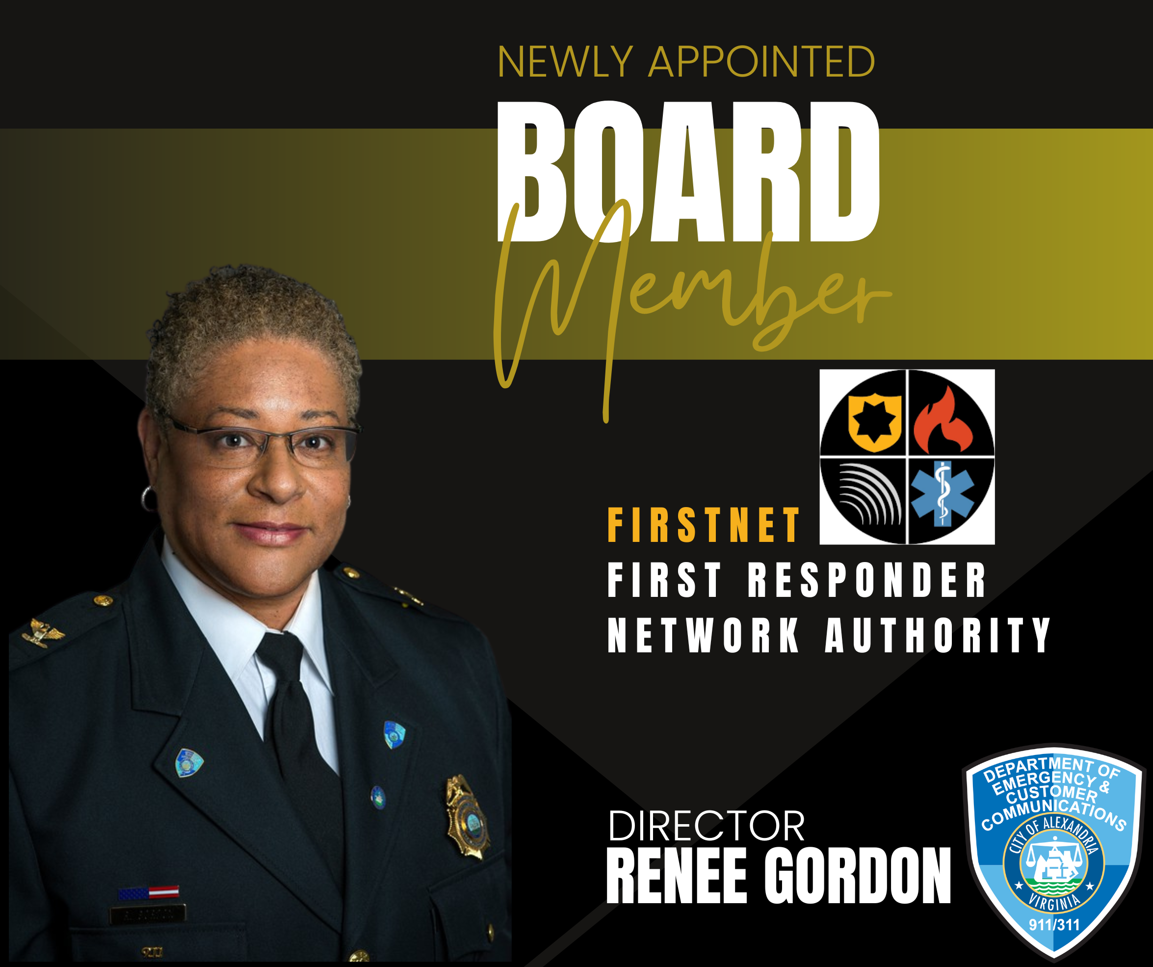 Commissioner Renee Gordon Board Member to FirstNet