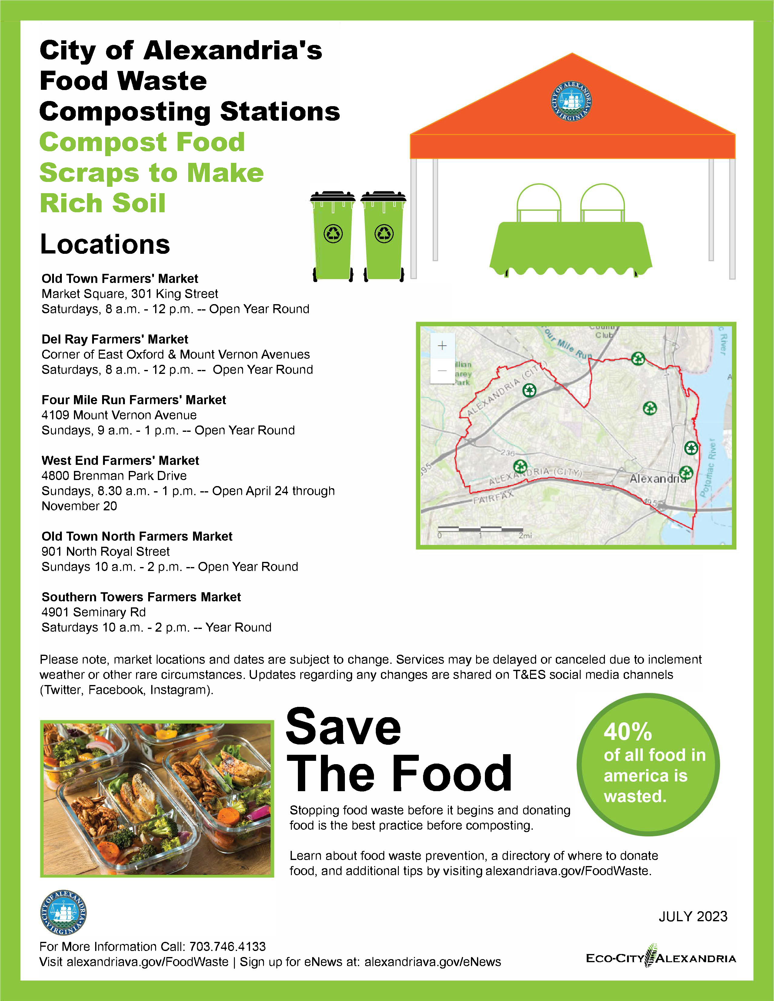 Composting Yes No Flyer Map Page