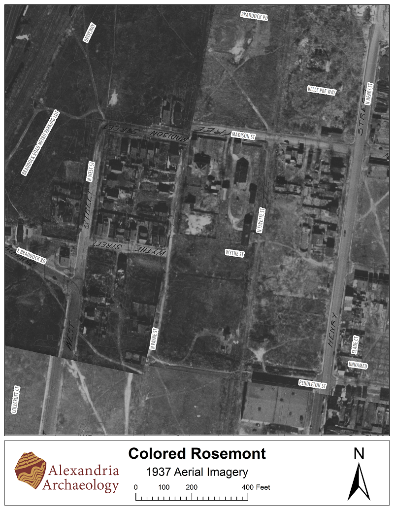 Aerial photo 1937, black and white