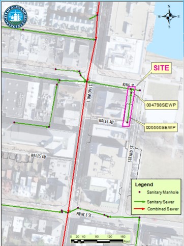 King and Strand Location Map