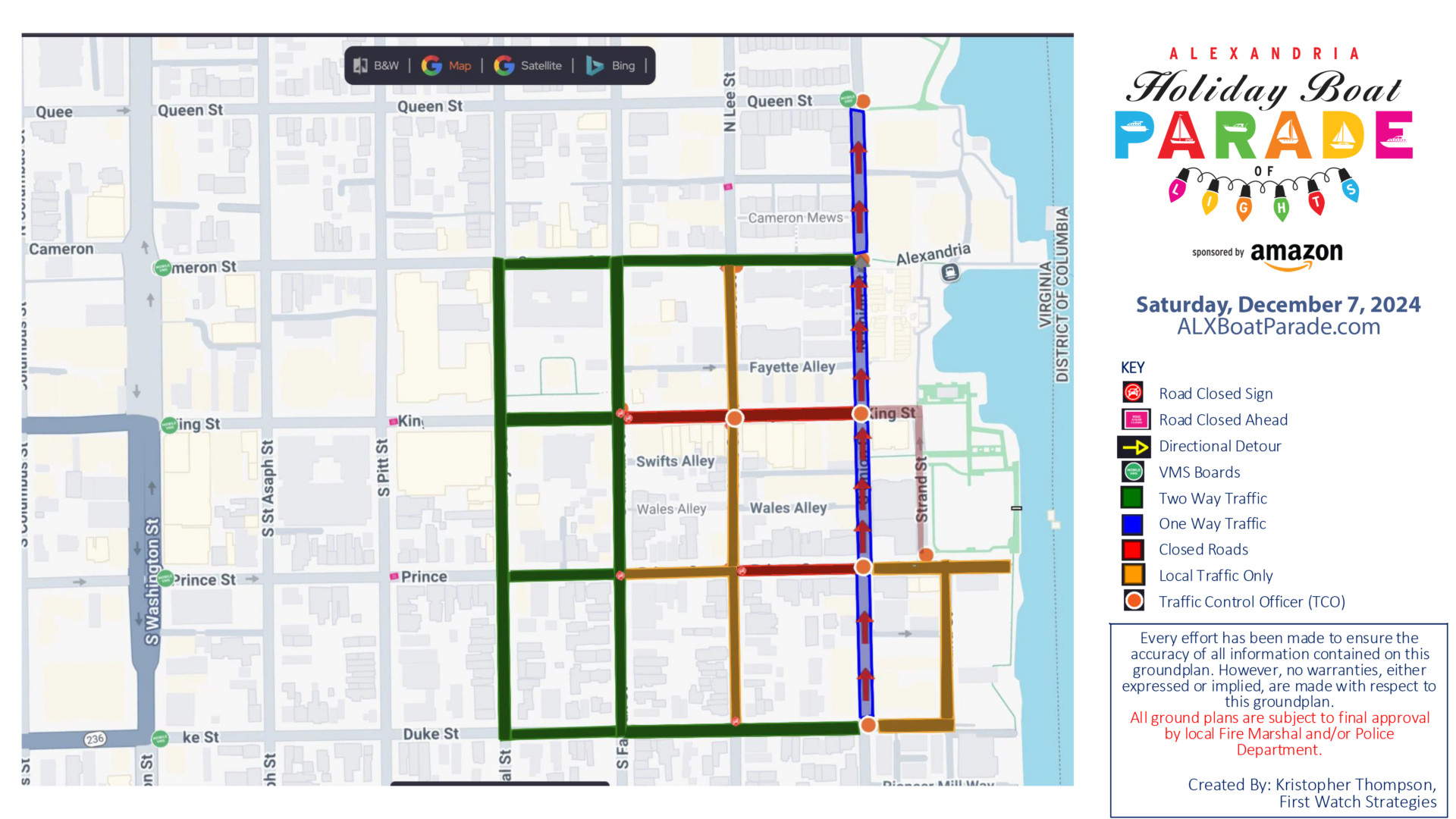 Boat Parade road closures