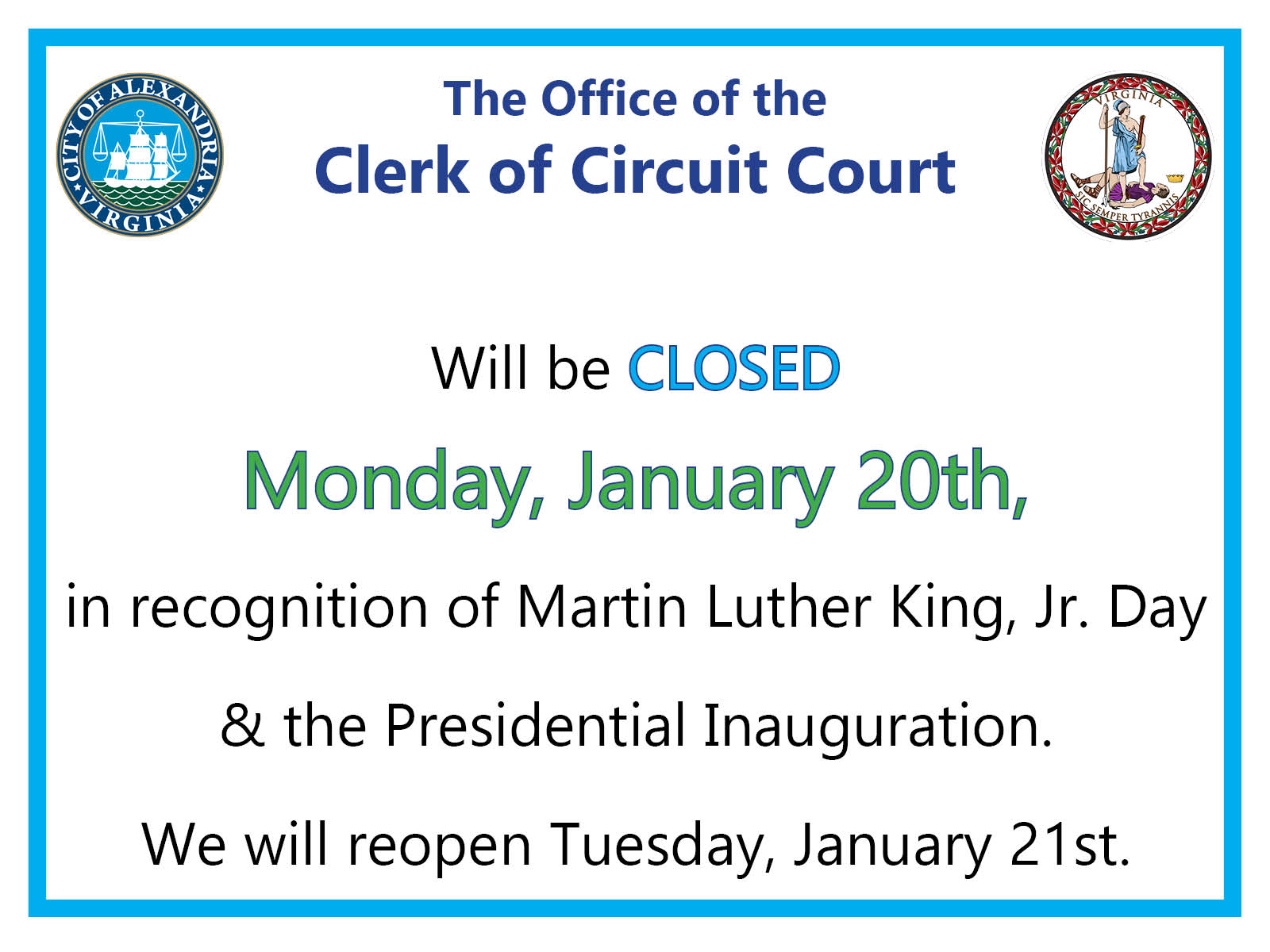 MLK Day Closure 1.20.25