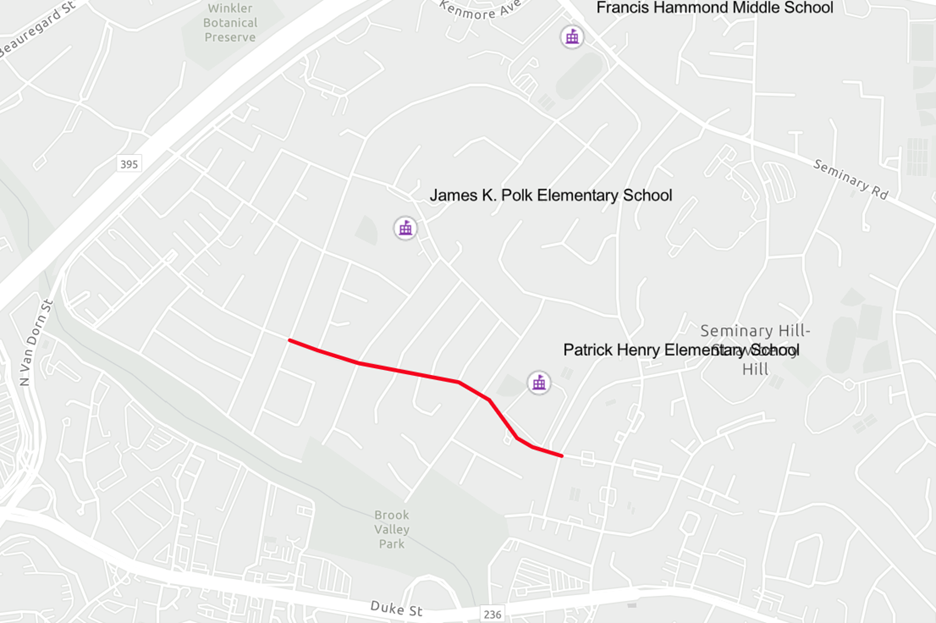 Taney Ave Project Location