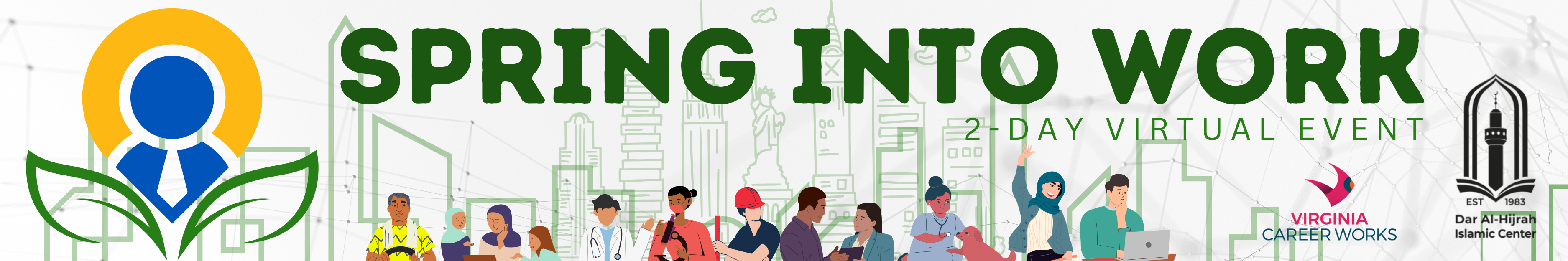 Spring Into Work 2025 Banner