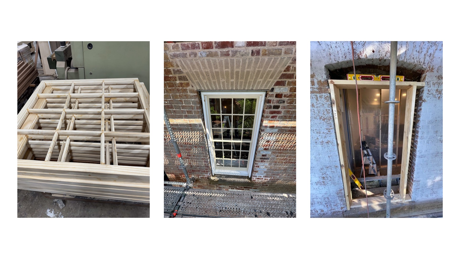Window reconstruction, three images