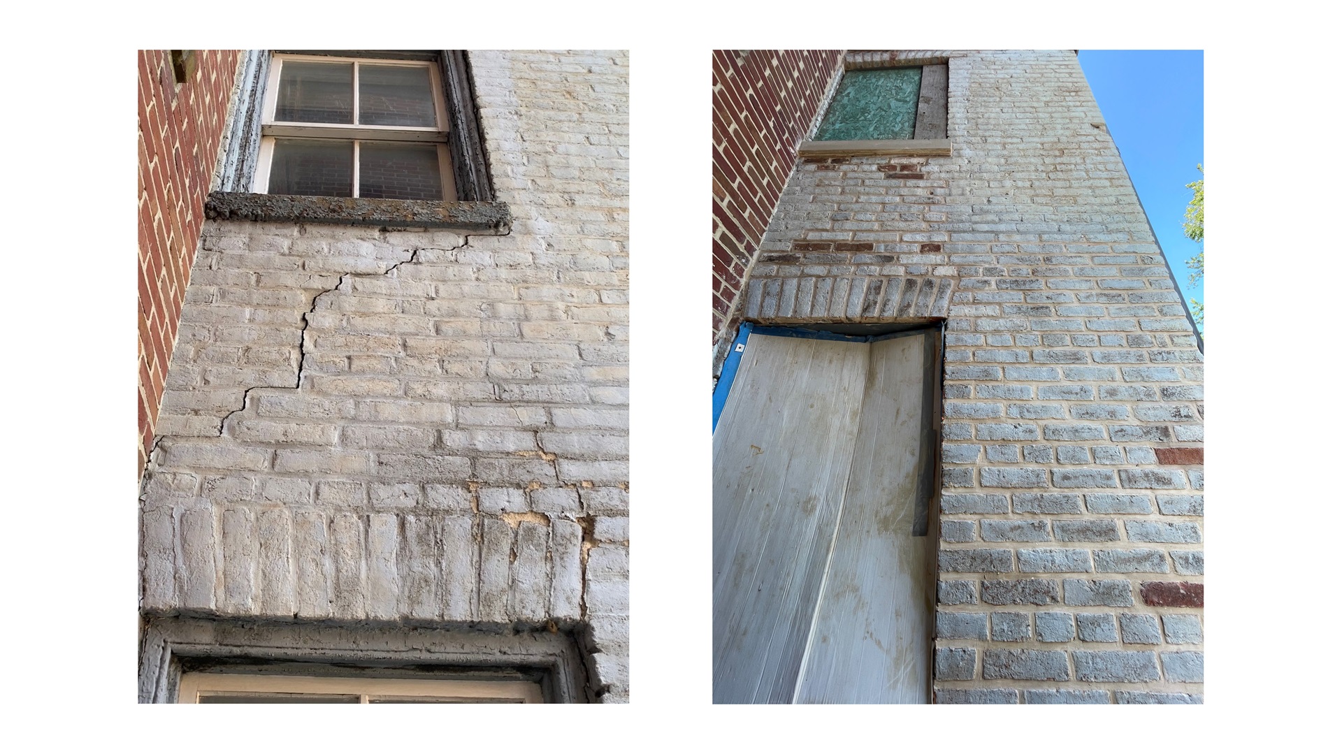 masonry repair; cracked masonry