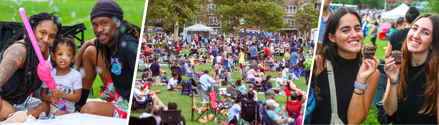 Collage of photos from the 2025 City Birthday celebration