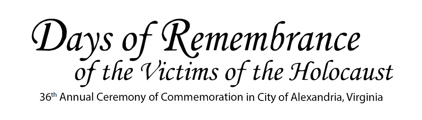36th Annual Days of Remembrance Ceremony