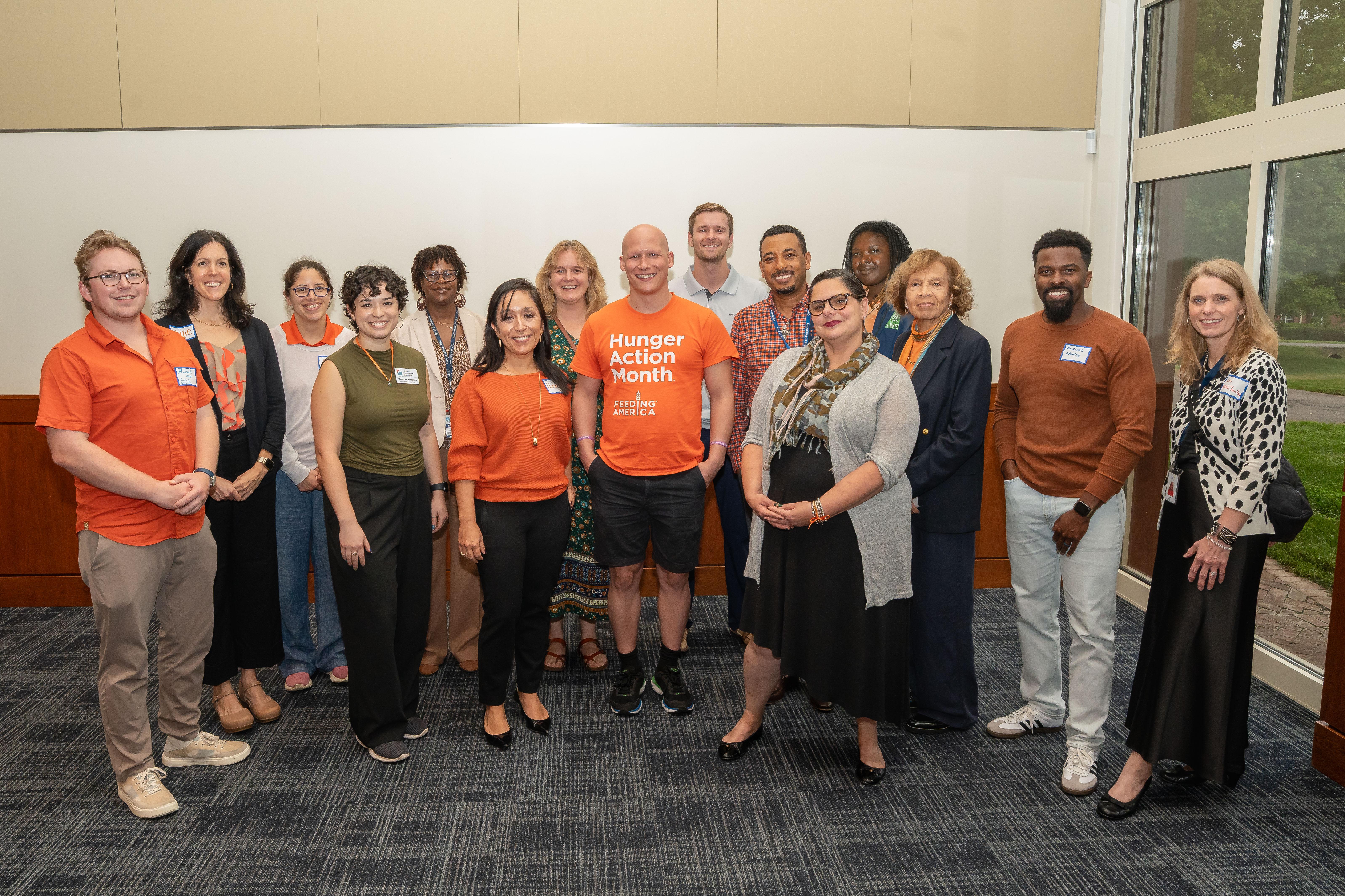 Group of community partners for food access at the Hunger Action Month Food Frontiers screening