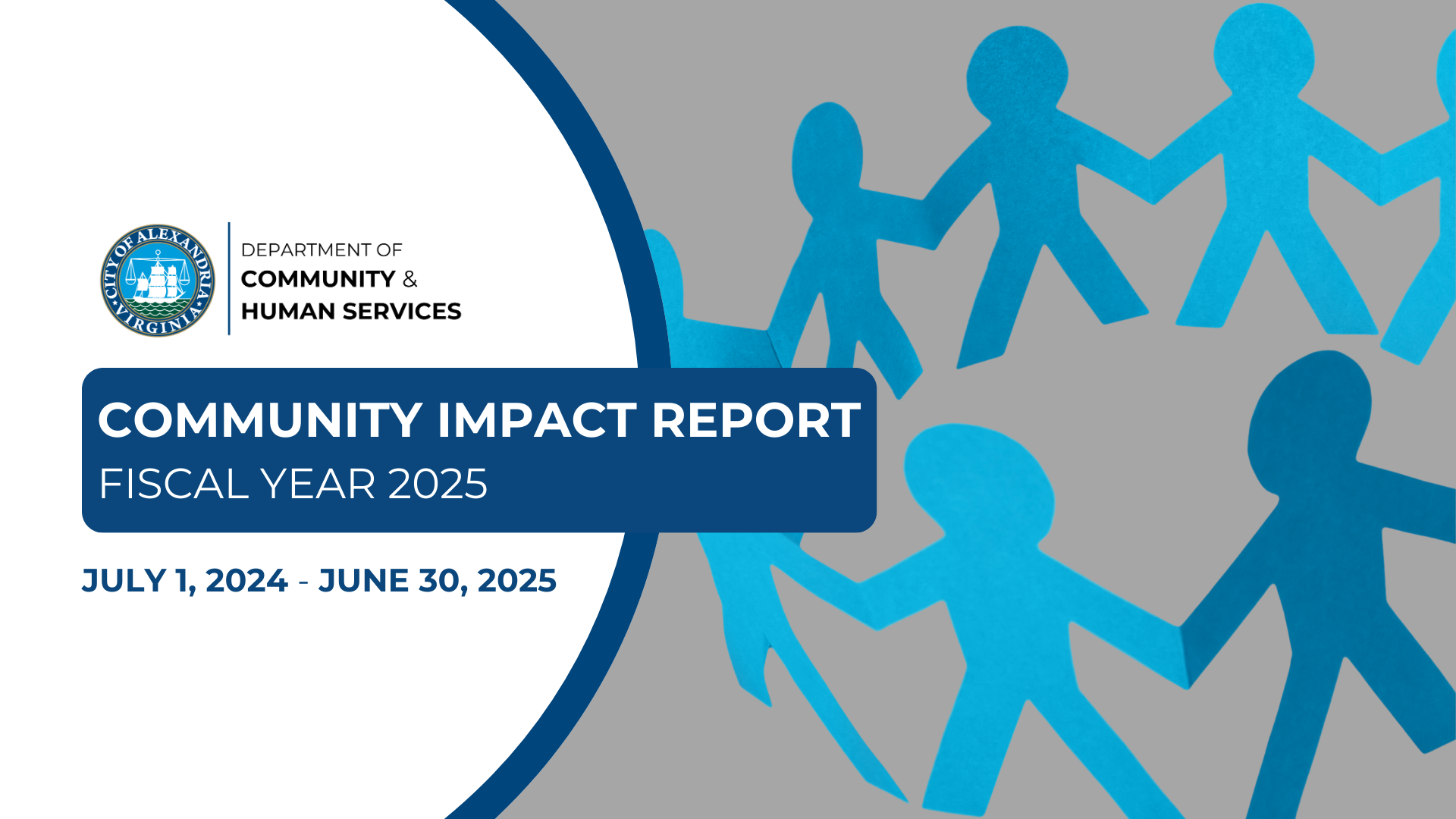 Image with cut out people holding hand to represent community