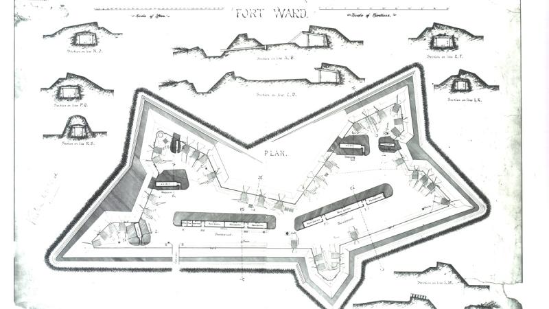 1864 Plan of Fort Ward