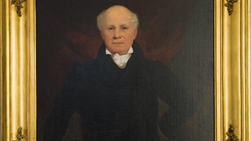 Portrait of John Gadsby, painted by John Gadsby Chapman 1833