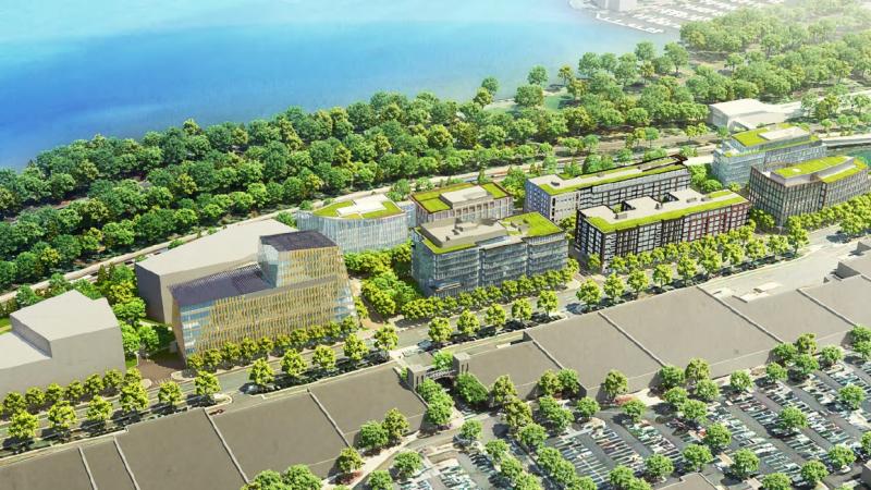 Rendering of developed North Potomac Yard