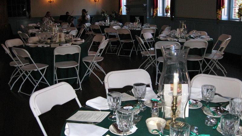 Ball Room set for event with tables