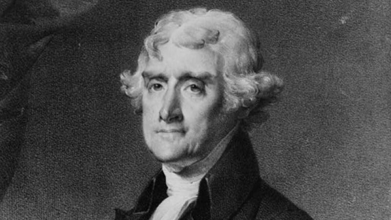 Thomas Jefferson, print ca. 1828 based on Gilbert Stuart portrait (Library of Congres)