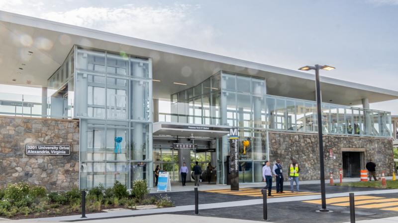 Potomac Yard Metro North Entrance