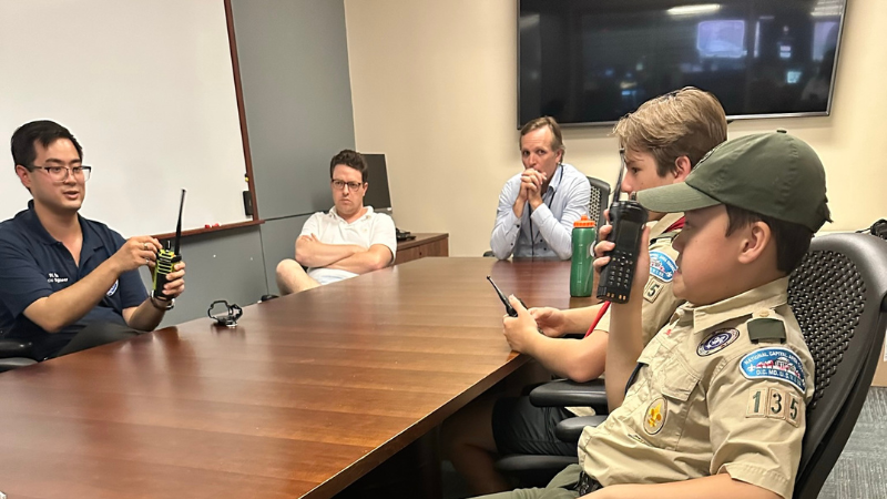 DECC Radio Engineer Tour with Scouts