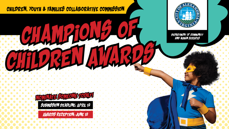 Comic book style highlight: Champions of Children Awards