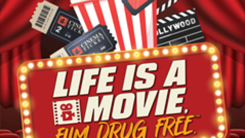 Red Ribbon Week is October 23-31. This year's theme is Life Is A Movie. Film Drug Free.