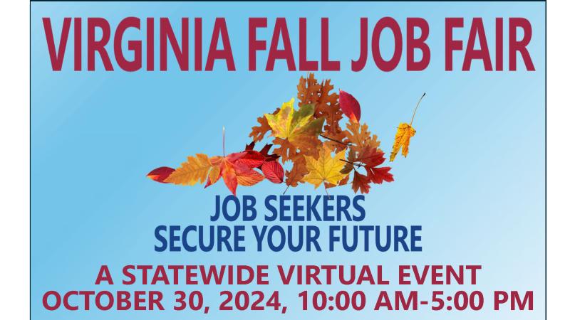 Virginia Statewide Fall Job Fair Card Image