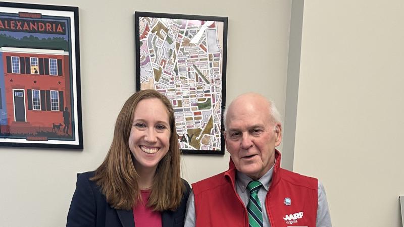 Picture of Delegate Bennett Parker and Commission on Aging Chair