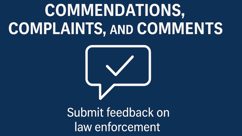 Commendations complaints and comments
