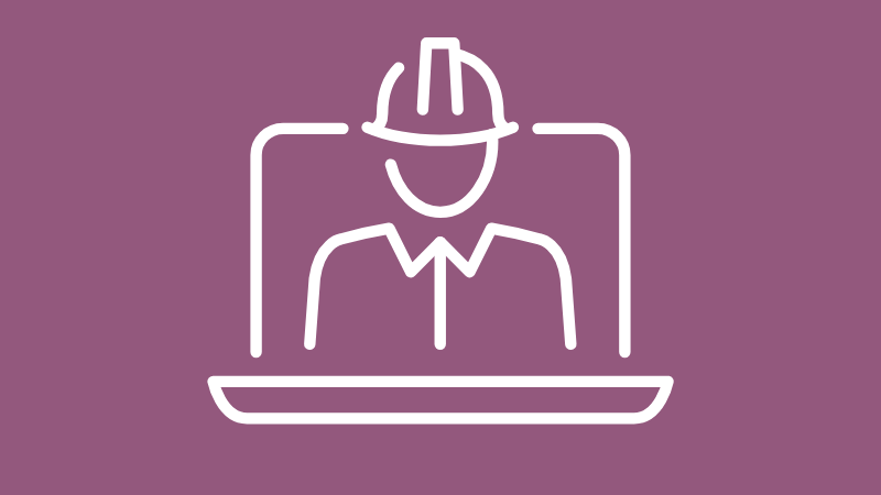 purple with a briefcase icon