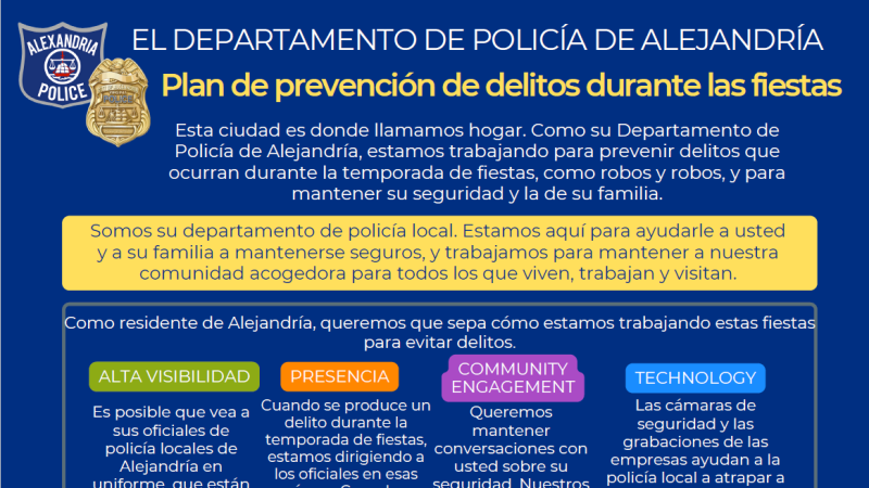 Holiday Crime Prevention [Spanish]