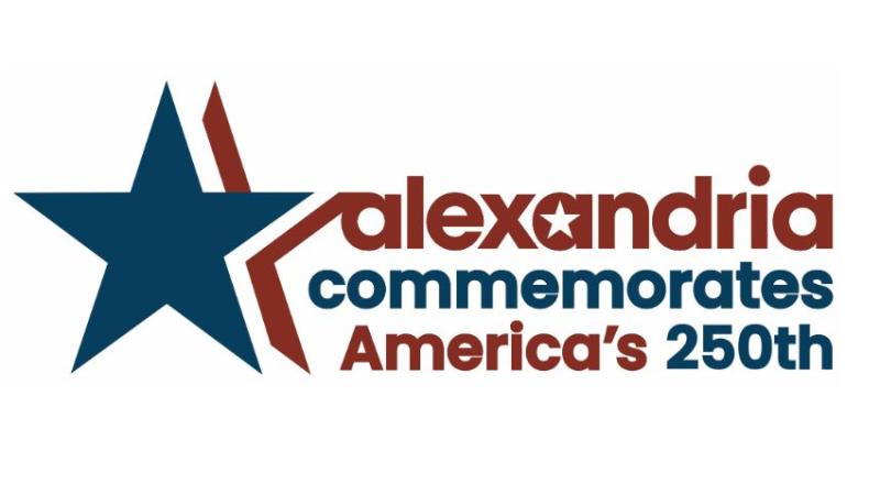 Logo: Alexandria Commemorates America's 250th