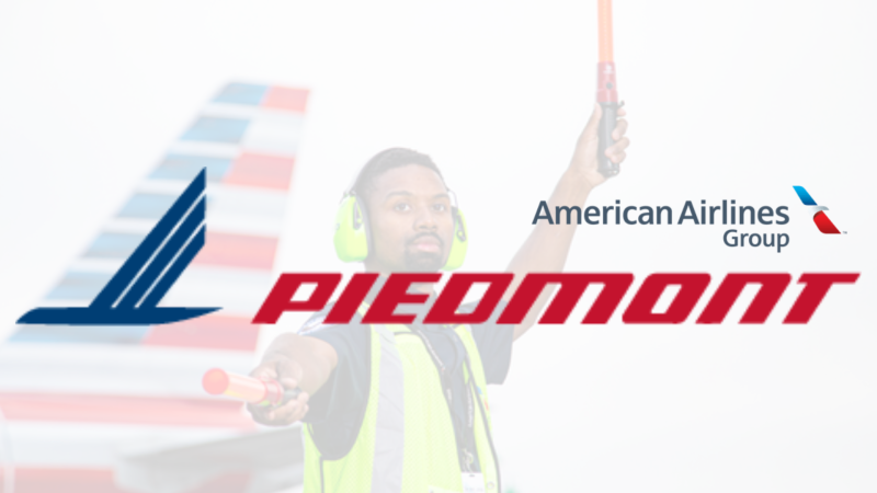 American Airlines Group logo with a stylized eagle emblem.