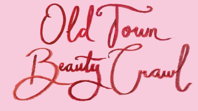 Old Town Beauty Crawl on Pink Background