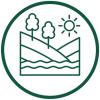 eco-city air and land icon