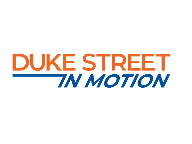 Duke Street In Motion logo (Words "in motion" are titled to suggest motion 