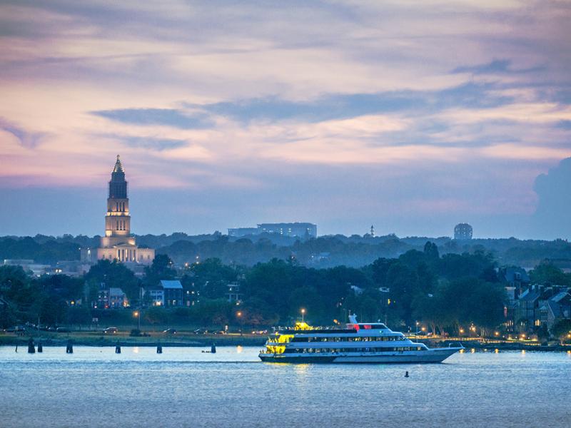 Boat on Alexandria Waterfront