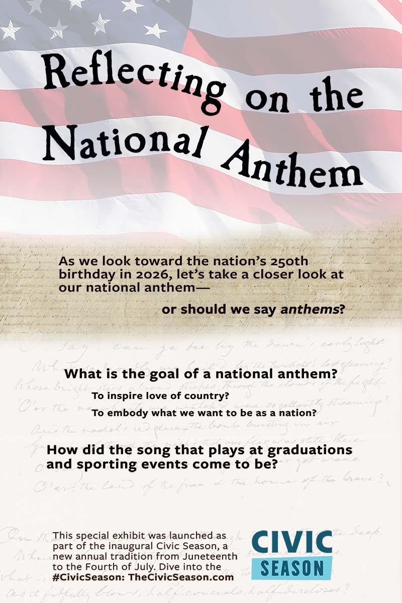 Reflecting on the National Anthem exhibit panel