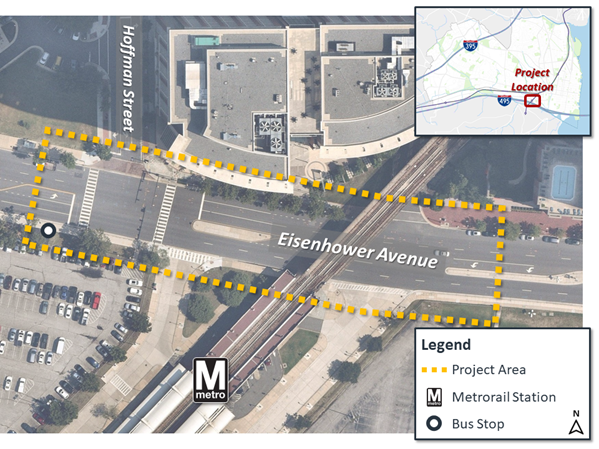 Eisenhower Ave. Metro Station Enhanced Crossing Project Site