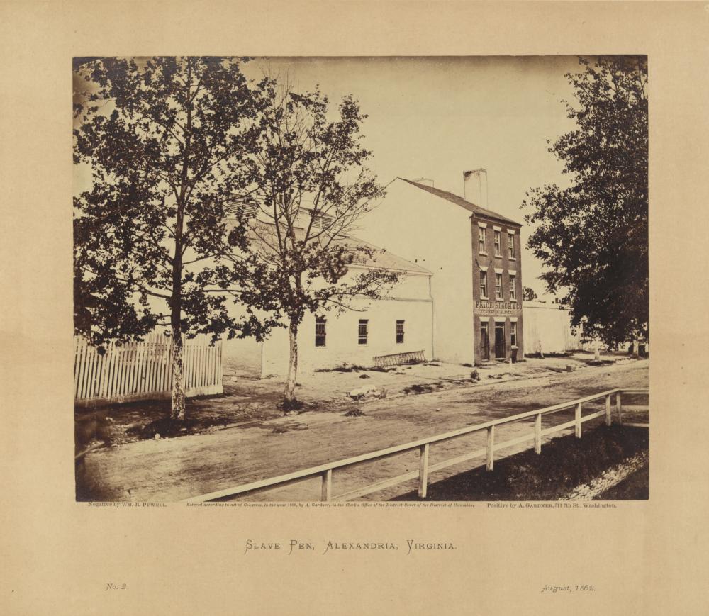 1315 Duke Street, Slave Pen looking northeast, Wm R Pywell 1862, LOC