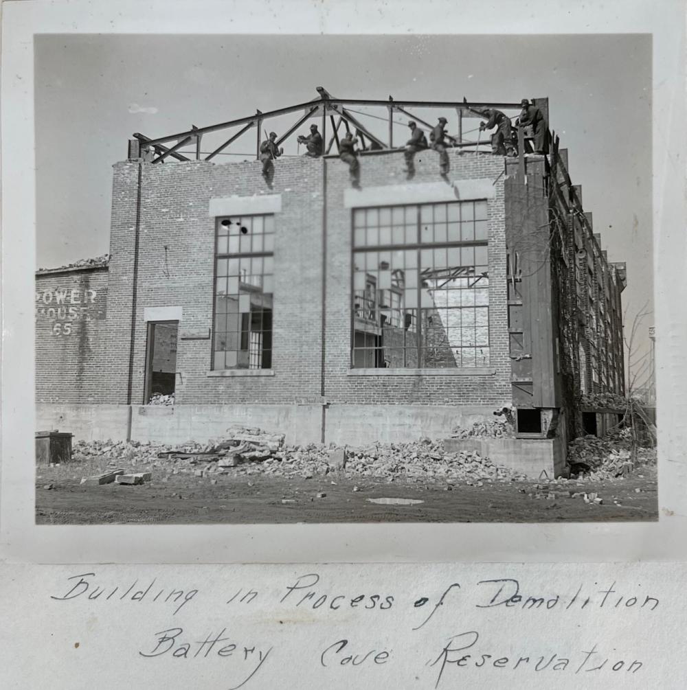 Building in Process of Demolition - Battery Cove Reservation