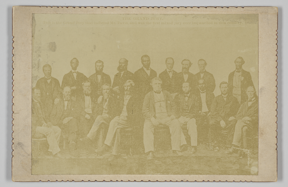 Grand Jury that indicted Jefferson Davis, George L. Seaton standing center rear